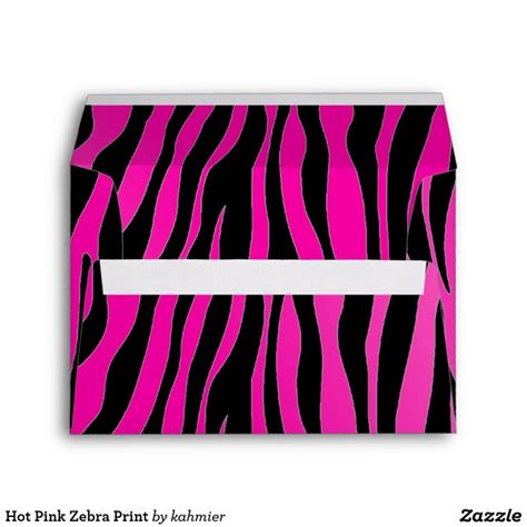 Hot Pink Zebra Print Envelope Hot Pink Zebra Print Zebra Print Hot