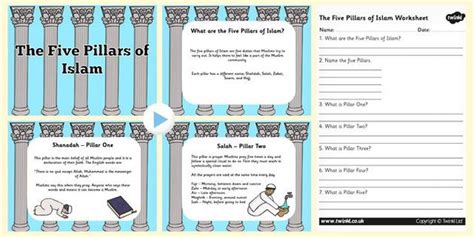 The Five Pillars Of Islam Powerpoint And Worksheet Pack This
