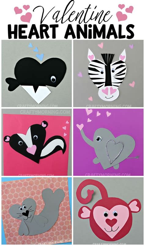 Valentine Animal Crafts Fun And Easy Diy Projects For Kids