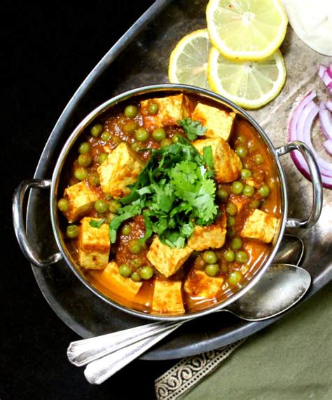 Matar Paneer With Tofu Recipe Indian Food Recipes Tofu Whole Food