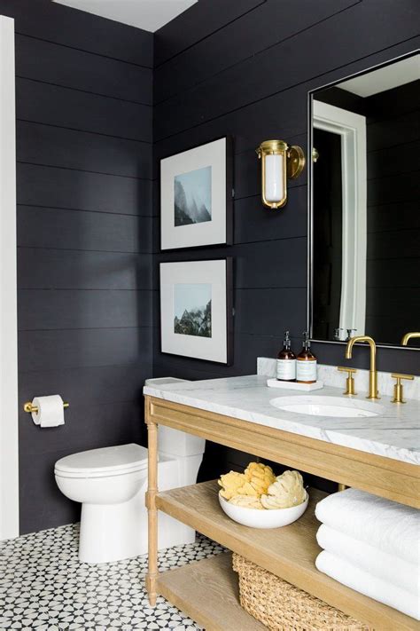 Remodelaholic Most Popular Black Paint Colors Bathroom Inspiration