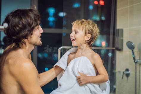 Dad Shower Stock Photos Free Royalty Free Stock Photos From