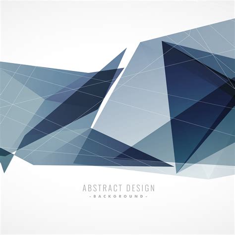 Abstract Geometric Background In Blue Shade Download Free Vector Art