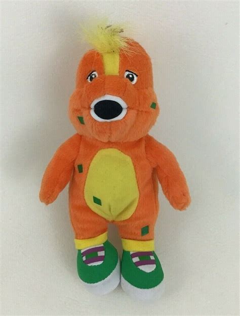 Barney And Friends Riff Orange Small 8 Plush Stuffed Toy Dinosaur