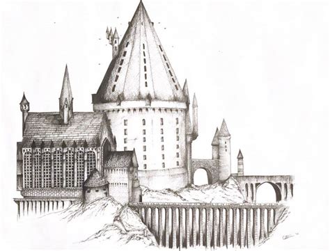 Hogwarts Castle Created By Caitlin Drawings And Illustration Fantasy