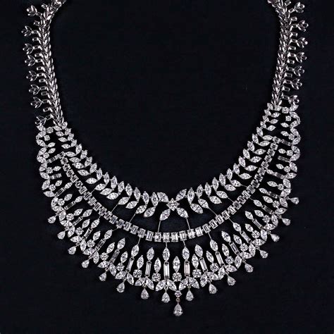 Beautiful Bridal Diamond Necklace By Pc Jewellers