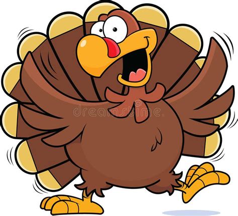 Cartoon Happy Turkey Cartoon Illustration Of A Turkey Smiling And Dancing Sponsored Turkey