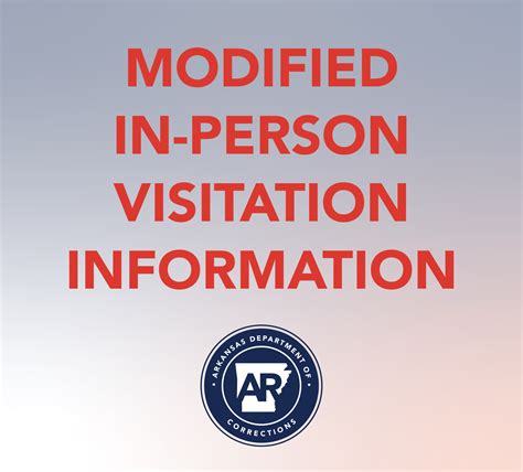 ADC Visitation Updates - Arkansas Department of Corrections