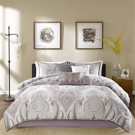 I have put together a long list of beautiful purple comforter sets in just about every shade of purple, lavender, and plum with patterns and combinations of other colors to complement any decorator scheme. Madison Park Samir Purple Comforter Set - King - 7903356 | HSN