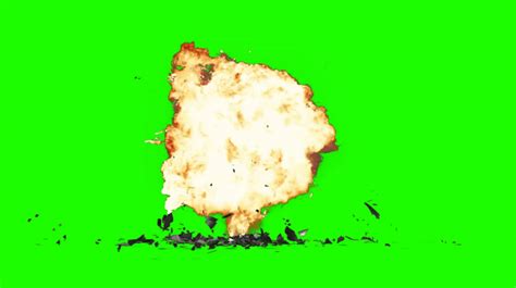 Large Explosion With Debris Green Screen Effects On Make A 