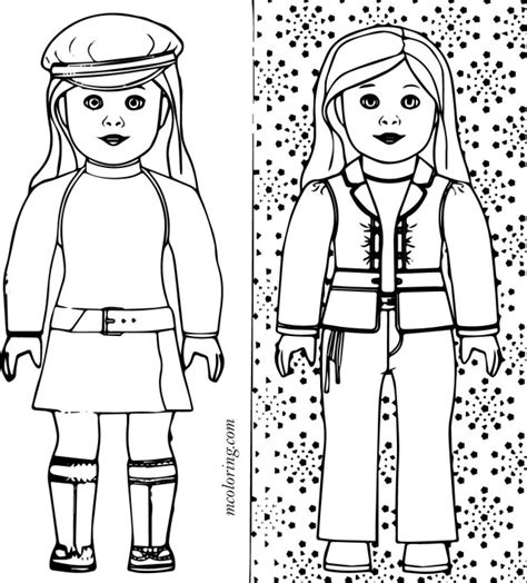 creative picture  american girl doll coloring pages davemelillocom