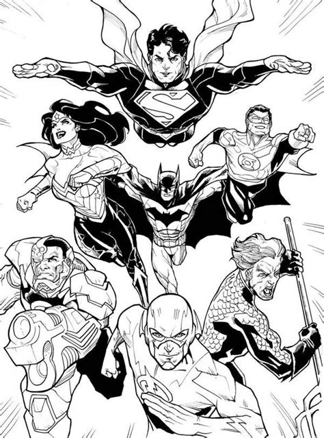 Justice League Coloring Pages Superhero Dc Clip Art Library