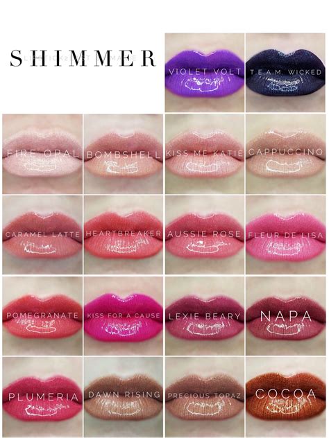 Lip Blushing Color Chart Alyse Marion