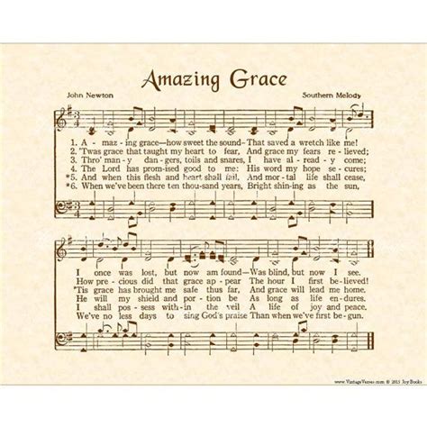 Amazing Grace Hymn Art Custom Christian Home Decor Etsy Amazing