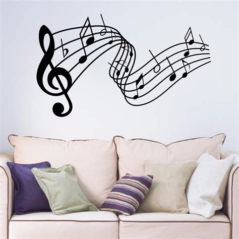 Music Notes Decorative Removable Vinyl Wall Art Sticker Decal Living