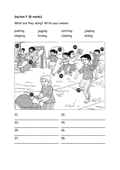 These sentences come from external sources and may not be accurate. (Baru) kertas soalan bi tahun 1 | English worksheets for ...