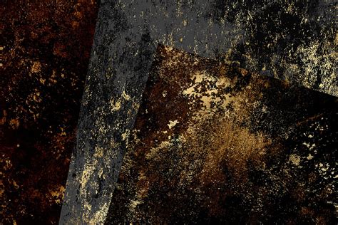 Dark Gold Grunge Textures Digital Paper By Digital Curio Thehungryjpeg