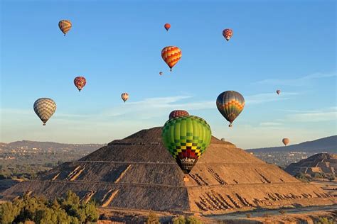 Hot Air Balloon Flight Over Teotihuacan From Mexico City