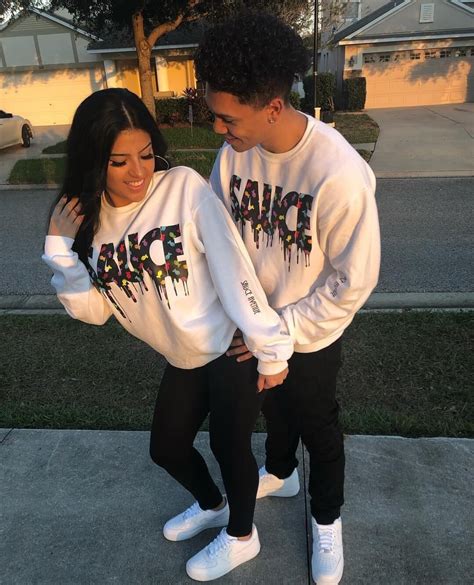 Cute Couples Matching Outfits Crew Neck Matching Jordan Outfits For Couples Crew Neck