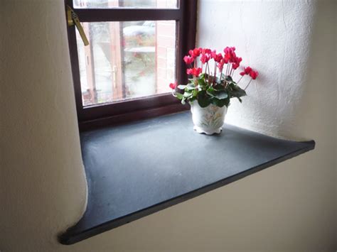 Cover wood sill with red guard or equivalent. slate tile for interior window sills - Google Search ...