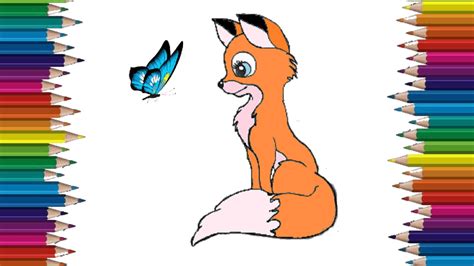 How To Draw A Cute Fox Step By Step Fox Cartoon Drawing Easy