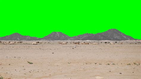 Desert Background Landscape With Hills Freehdgreenscreen Footage