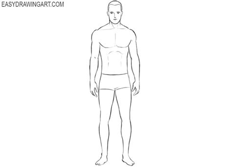 How To Draw A Body Easy Drawing Art Vlrengbr