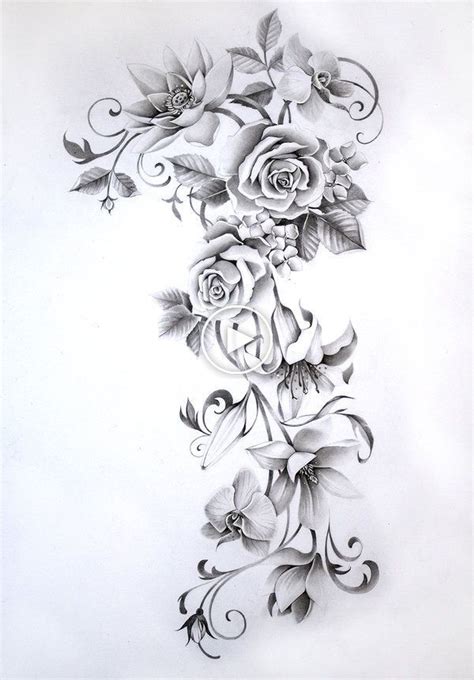 Flower Sleeve Tattoo By Nevaartdeviantar On Deviantart Tatuagens