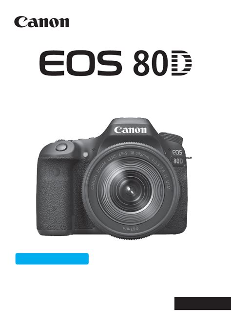 Canon Eos 80d User Manual 526 Pages