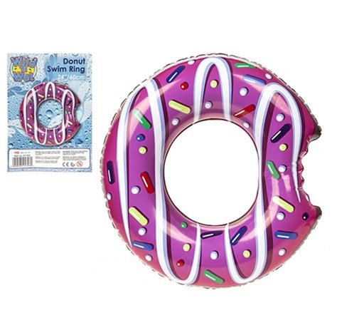 inflatable bitten purple doughnut swim ring 60cm inflatable toy world