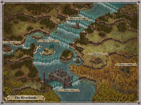 Region Map The Riverlands 1 Fantasymaps Fantasy World Map