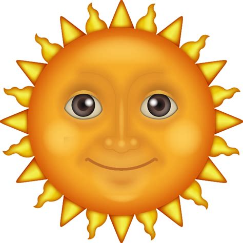 Download The Sun Face Emoji Emoji Island