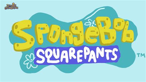How To Draw Spongebob Squarepants Logo Bumper Id Nick Youtube