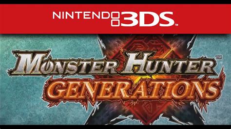 Monster Hunter Generations Announcement Trailer Nintendo 3ds Youtube