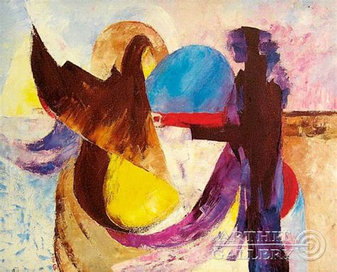 Russian Paintings For Sale Abstract Art Dialogue With A Bird