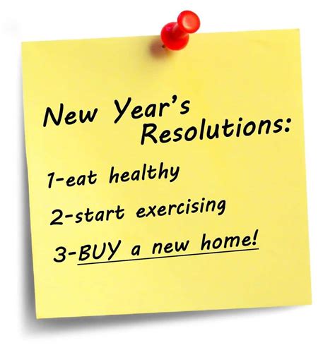 Is Buying A Home One Of Your New Years Resolutions The