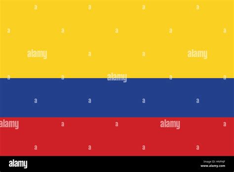 Official Vector Flag Of Colombia Republic Of Colombia Stock Vector