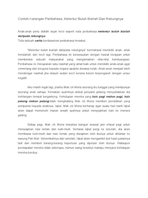 Jika hendaklah melentur buluh biarlah daripada rebungnya. Gambar Peribahasa Melentur Buluh Biarlah Dari Rebungnya