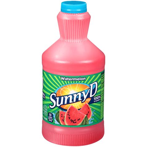 Sunny D Watermelon Citrus Punch 64 Fl Oz Plastic Bottle Fruit