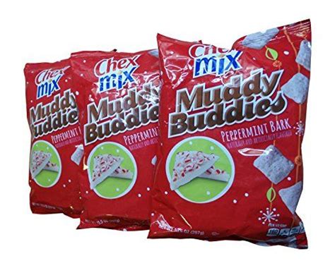 10 5 oz bags chex mix limited edition muddy buddies peppermint bark pack of 3