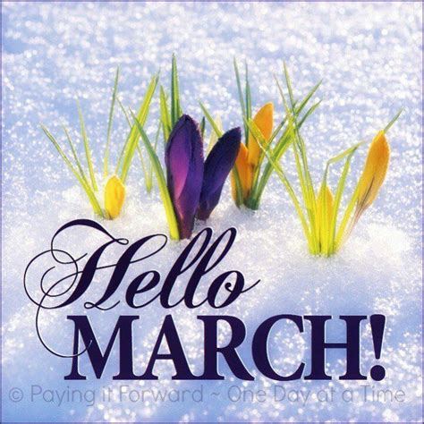Pin By Shirley Zuroff On March Hello March March Month Hello March