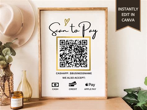 Printable Small Business Qr Code Sign Make Your Next Pop Up Sale