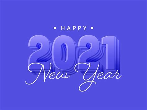 Premium Vector 2021 Happy New Year Concept Illustration