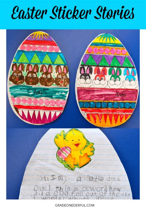 Easter Egg Writing Freebie And Easter Bunny Art Grade Onederful
