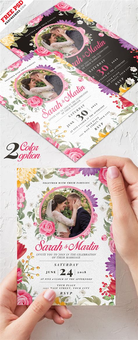 Wedding Invitation Card Design Psd