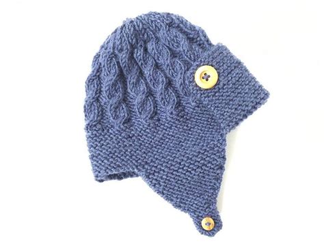 Aviator Hat Knitting Pattern For Baby And Child Dayton Etsy