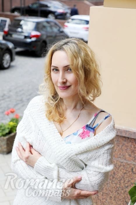 Date Ukraine Single Girl Galina Grey Eyes Blonde Hair 57 Years Old