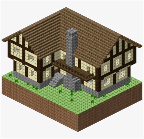 Upload a minecraft schematic file and view the blocks in your browser in 3d one layer at a time. Download Transparent 1 Png - Minecraft House Blueprints ...