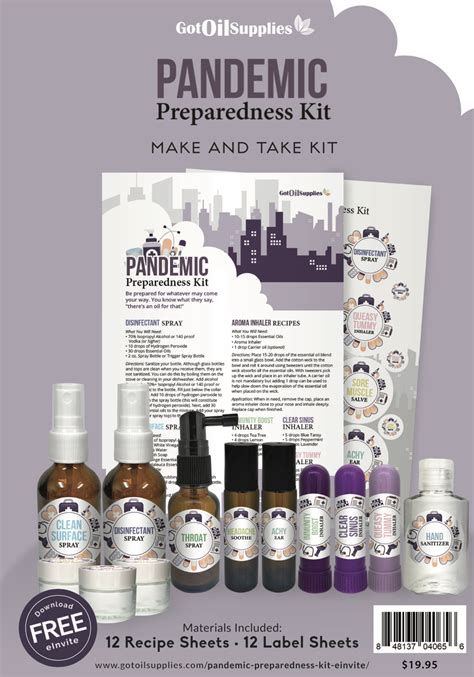 Pandemic Preparedness Essential Oil Make And Take Kit