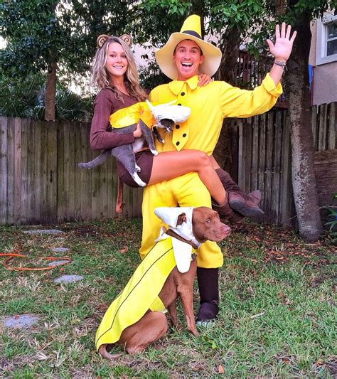 Curious George The Man In The Yellow Hat And Bananas Couple Costume